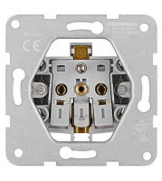 Zásuvka ČSN bezpečnostní clonka, bezšroubové svorky, červená SCHRACK EV101355--