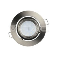 GU10 Zoom Fitting Satin Nickle, VT-700 V-TAC SKU3690