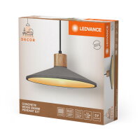 Závěsné svítidlo LEDVANCE Decor Concrete Wood Pendant 320 mm E27 Dark Gray