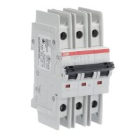 ABB SU203M-C1,6 jistič char. C 10kA 1,6A 3P  dle UL489 a CSA 22.2 No. 5
