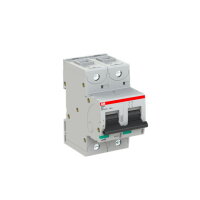 S802S-B63 jistič 2p char. B 63A s klecovou svorkou Icu 50kA ABB 2CCS862001R0635