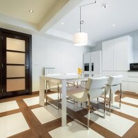 BROADWAY závěsná s ramenem bílá chrom 230V E27 42W RENDL R11978