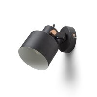 CELEIA přisazená matná černá česaná měď 230V E27 40W RENDL R13902
