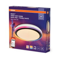 Smart+ Orbis Ceiling ZEST MAGIC RGB 500mm Black LEDVANCE 4099854472350