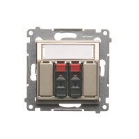DGL32.01/44 Dvojitá zásuvka reproduktoro