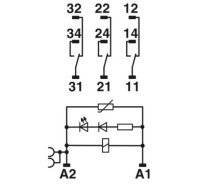 Reléový modul RIF-4-RPT-LV-120AC/3X21 PHOENIX CONTACT 2903277