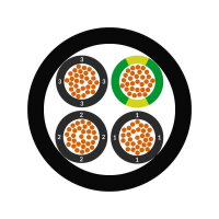 Ovládací kabel ÖLFLEX CLASSIC 400 P DESINA 4G6 BK LAPP 1312975