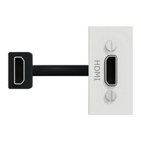 NOVÁ UNICA HDMI konektor (předzapojený), 1M, Bílý SCHNEIDER NU343018