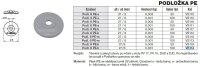 Podložka PE-hnědá Podl. 8 PE-h plast TREMIS VS119
