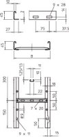 OBO SLG 430 NS 3 FS Kabelový žebřík těžký NS 45x300x3000 Ocel pásově zinkováno