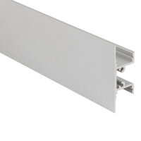 Nástěnný hliníkový profil NS, 18x49 mm, mléčný difuzor, komplet, 2 m