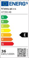 LED panel LEDPAN PRO2, 62x62 cm, 36W, 4000K, 3950lm, bílý-bez zdroje 4739148