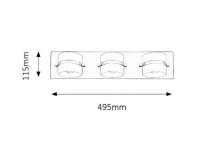 Tony LED 15W IP44 chrom RABALUX 5491