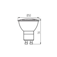 Světelný zdroj LED TOMIv2 4,9W GU10-CW KANLUX 34966