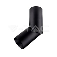 GU10 Surface Mounted Fitting Black 197mm