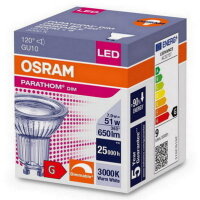 Světelný zdroj OSRAM PARATHOM DIM PAR16 7.9 W/3000 K 220240 V GU10
