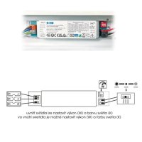 VELO Stmívatelné LED svítidlo 24-40W,max.6000lm,CCT,IP20 ECOLITE TLSVEL4-LED40W