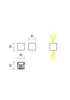 Nástěnné svítidlo AMPLITUDE AP LED 7.7W 3000K WHITE REDO 01-1229