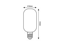Světelný zdroj Filament LED, E27 T45,4W,250lm,4000K,transp. RABALUX 79006