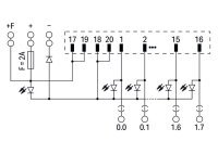 propojovací modul pro systémovou kabeláž, Konektor dle DIN 41651 20pól.