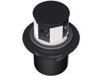 Bachman 904.005 ZásuvkovýVýsuvný sloupek 3x230V 35° 2xRJ45(CAT6)3,0m kabel,černý
