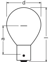 LEDVANCE Low-voltage over-pressure single-coil lamps, railway 1260