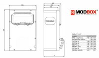 Zásuvková kombinace NG ENERGY MODBOX GC 53 060 MB.01