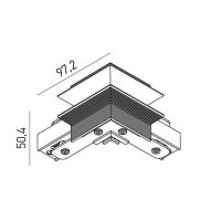 XNET RECESSED CONNECTOR 90dgr EXTERNAL A
