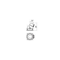 XARNO RND. RECESSED 13W 3000K 18grd SWH
