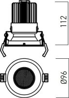 XTHEMA 1x12,7W 350mA 36-38V DC 3000K CRI
