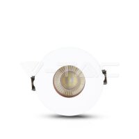 GU10 Fitting White+Rose Gold Round, VT-873 V-TAC SKU3159