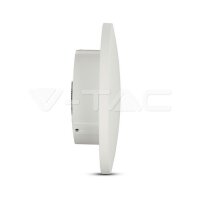8W LED Wall Lamp Natural White White Round, VT-741 V-TAC SKU217527