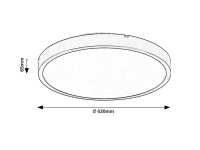 ALENZO bílá LED 36W IP44