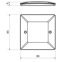 Víčko pro lištovou krabici LK 85X28/ZNI HF, ZONI, bílá KOPOS VLK 85/ZNI HF_HB