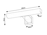 OLIRO chromová LED 4W IP44