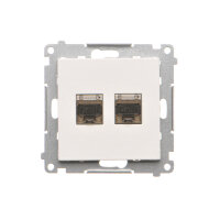 T62E.01/111 Zásuvka datová 2 násobná stí