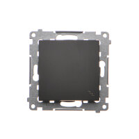 Přepínač střídavý, řazení 6, 10AX, 250V~, černá matná KONTAKT SIMON DW6.01/49