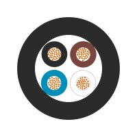 Kabel pro snímače/akční členy UNITRONIC ROBUST S/A FD 4x0,25 LAPP 7038897