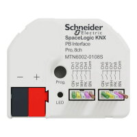 SpaceLogic KNX tlačítkové rozhraní 8-násobné PRO, Secure SCHNEIDER MTN6002-0108S