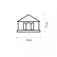 LED vánoční betlém, 17cm, 2xAA, teplá bílá, časovač