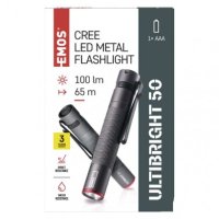 CREE LED kovová svítilna Ultibright 50, 100lm, 1xAAA EMOS P3150