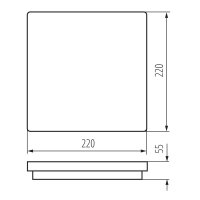 Kanlux 33381 BENO 18W WW-L-W Přisazené svítidlo LED
