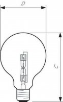 Philips Žárovka Halogen Classic 42W E27 230V G95 CL 1CT/6 SRP