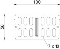 OBO RLVK 60 FT Podélná spojka pro kabelový žlab přepážka 60x100 Ocel žár.zinek