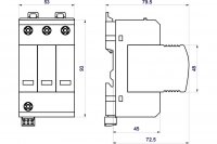 Svodič rázového přepětí PIIIM-275 DS/3+0 Vseries HAKEL 27033