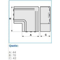 Plochý roh pro podparapetní systémy - bílá, 40x40 IBOCO I-NPAN 40X40 W 02489