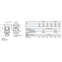 zásuvka průmyslová 5P, 16A/400V, 6h + 16A/230V CZ, IP44, COMBO PCE 9215-6f