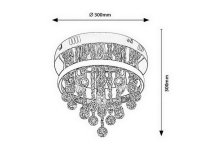 Pallas LED 20W+ E14 3xMAX 40W IP20 4000K chrom RABALUX 2236