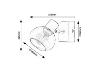 Sullivan E14 1x 40W IP20 černá RABALUX 3295