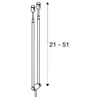 TELESKOP svítidlo pro lankový systém TENSEO QR-C51 chrom4,5/21-52/1cm SLV 139082